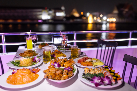 Luxury White Cruise &Premium View &Complimentary Beer & Win White Orchid Dinner on Chao Phraya with Complimentary Beer