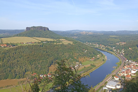 From Dresden: Table mountains Lilienstein & Königstein tour