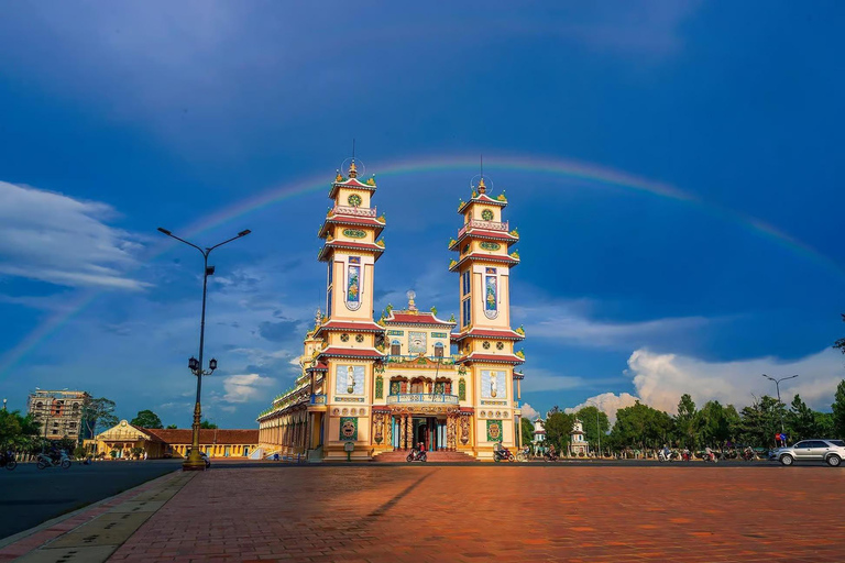 HCMC: Cu Chi Tunnels, Black Virgin Mountain & Cao Dai Temple Cu Chi Tunnels: Half Day Tour by Premium Van max 11
