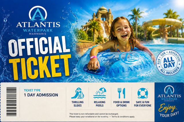 Marmaris: Atlantis Water Park Unlimited Slides & Pickup