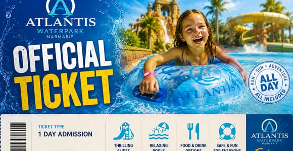 Marmaris: Atlantis Water Park Unlimited Slides & Pickup