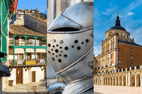 Från Madrid: Guidad dagsutflykt till Chinchon, Aranjuez &amp; Toledo