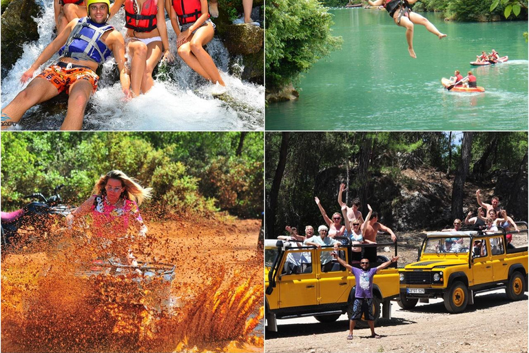 Antalya/Alanya Rafting, Zipline, Jeep, Quad, Buggy Safari 2in1 Exprience