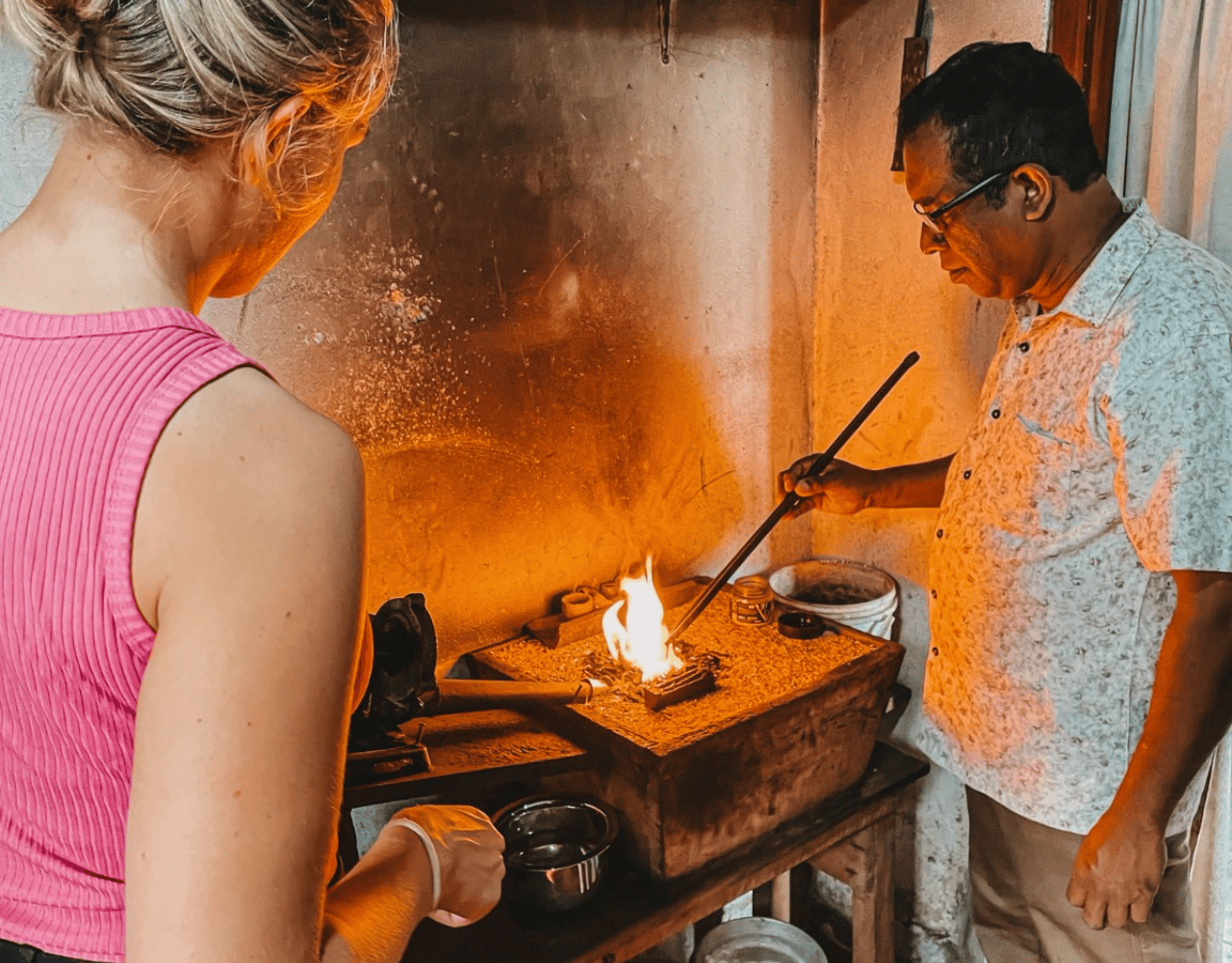 Galle: Silberschmuck-Workshop mit lokalem Mittagessen