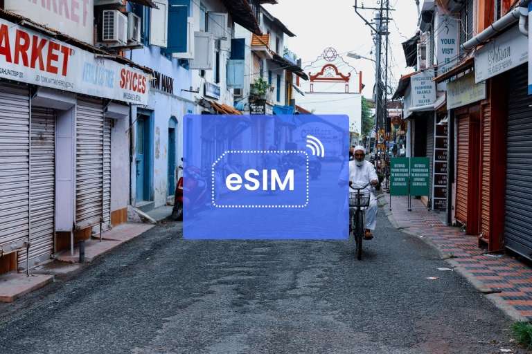 Kochi: Indie – plan mobilnej transmisji danych eSIM w roamingu20 GB/ 30 dni: tylko Indie