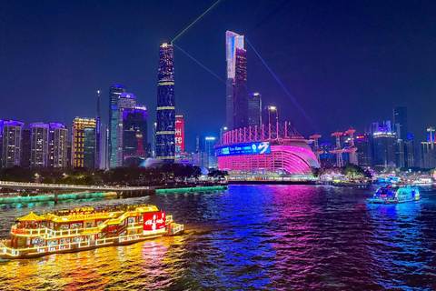 Guangzhou Pearl River Night Cruise with City Skyline Views Pearl River Night Cruise Indoor 1st&2nd Floor Seating Ticket