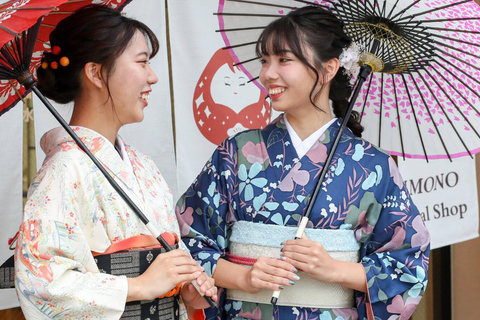 Kanazawa: Noleggio di kimono giapponesi vicino al distretto di Higashi Chaya