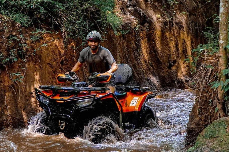 Bali: Waterval Gorilla Grot ATV Tocht en Ubud Rafting TochtSolo 250cc, Gorilla Grot ATV &amp; Ayung Rafting - Geen Transfers