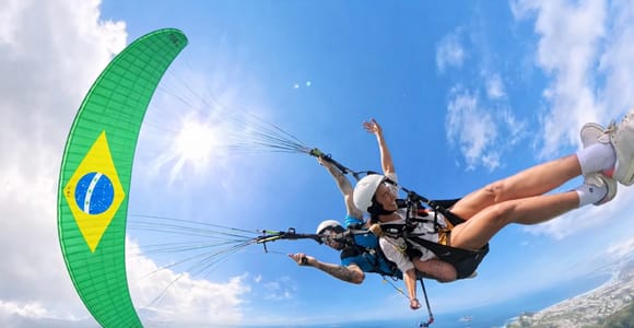 Río de Janeiro: vuelo en parapente en tándem con fotos y vídeo