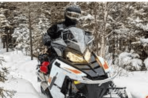 Cidade de Quebec: Passeio guiado de snowmobileAluguel de snowmobile guiado de 1,5 horas