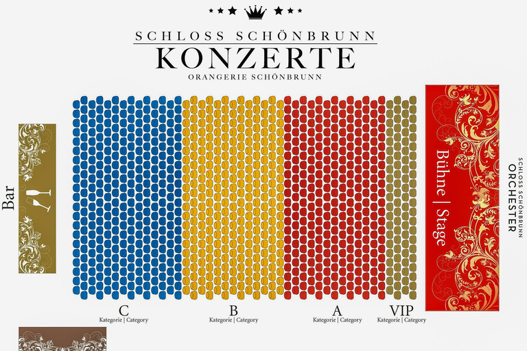 Wien: Mozart und Strauss Konzert in SchönbrunnPreiskategorie V - VIP