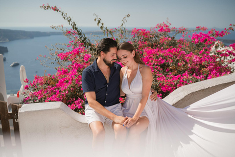 Santorini: Imerovigli Professional Photoshoot in Blue Dome