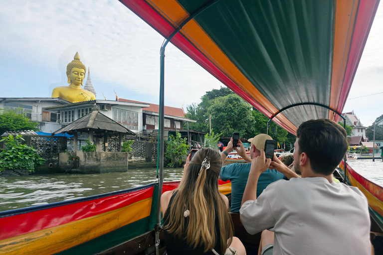 Bangkok Long Boat Canal a Big Buddha &amp; Culture Markets Tour (wycieczka długą łodzią po kanale z Wielkim Buddą i targami kultury)