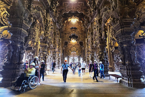 Bangkok & Pattaya Pickup: Evening Sanctuary & Alcazar Show Standard option with Bangkok hotel pickup