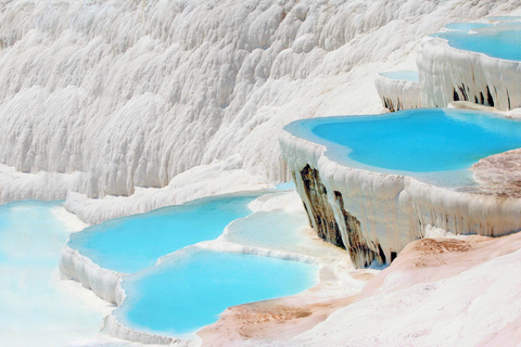 Side: Pamukkale & Hierapolis Day Tour with Balloon Option From Side: Ballon Flight+Breakfast+Extra Entry Fees
