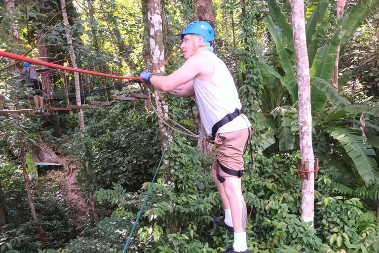 Phuket: Jungle Xtrem Avonturen en Zipline ParkAvontuur voor gevorderden met 45 platforms