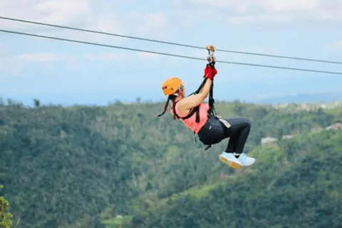 San Juan : Aventure Zipline Toro Verde avec transport