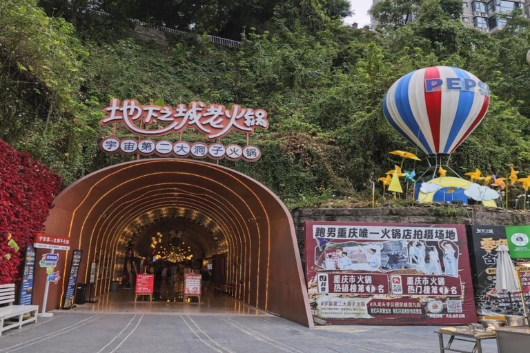 Chongqing: Underground Air-Raid Shelter Hot Pot Experience 2-Person Hot Pot Set Meal