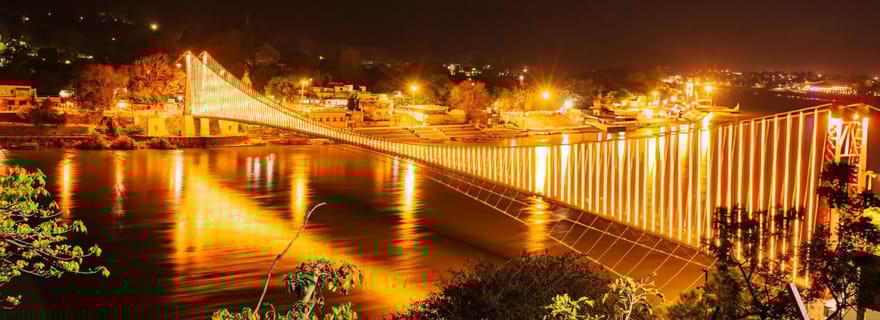 Rishikesh : visite à pied nocturne avec vue sur le Gange