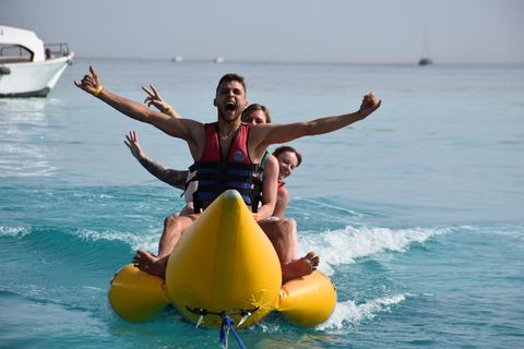 Hurghada: Isola Giftun di lusso con snorkeling/pranzo e massaggioTour da: Sahl Hasheesh/Makadi Bay/Gouna/Safaga/Soma bay