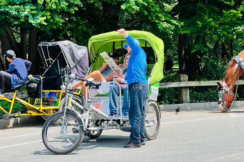 NYC : Visite privée de Central Park en Pedicab / PRISE EN CHARGE DEPUIS LE MUSÉEVISITE PRIVÉE DE 1 HEURE