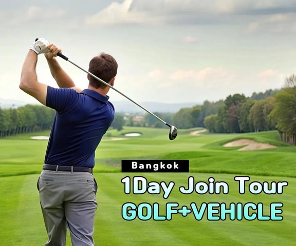 Bangkok: 1 Day Join Tour Golf+Vehicle