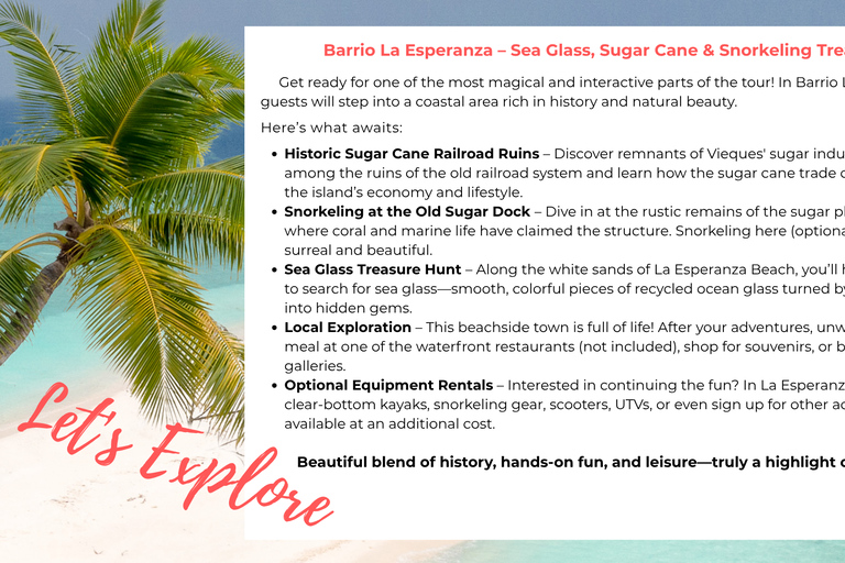 Vieques Beach & Sunset Adventure With Ferry & Beach Transfer