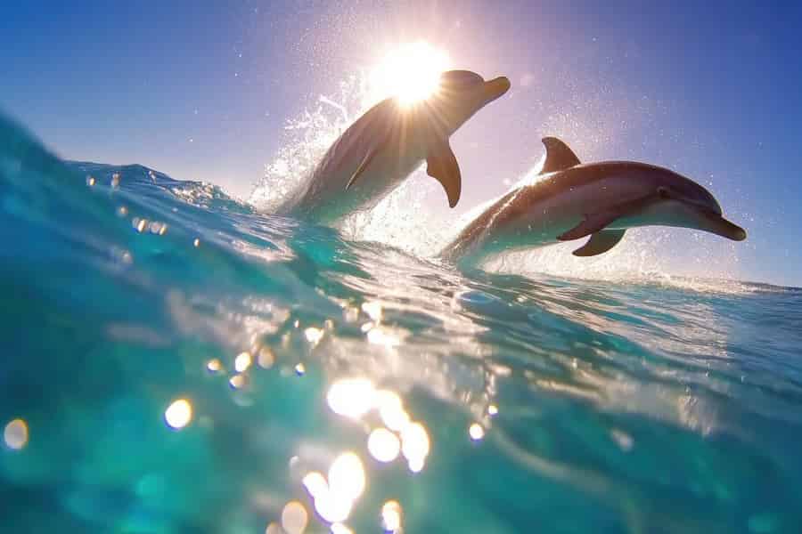 Hurghada: Delfinbeobachtung und Schnorcheln mit Obst im Schnellboot. Foto: GetYourGuide Hurghada: Delfinbeobachtung und Schnorcheln mit Obst im Schnellboot. Foto: GetYourGuide