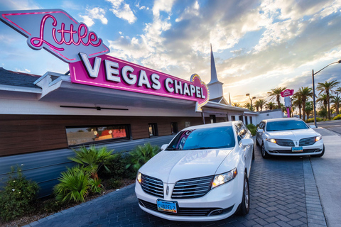 Las Vegas-bruiloft met limousinevervoer