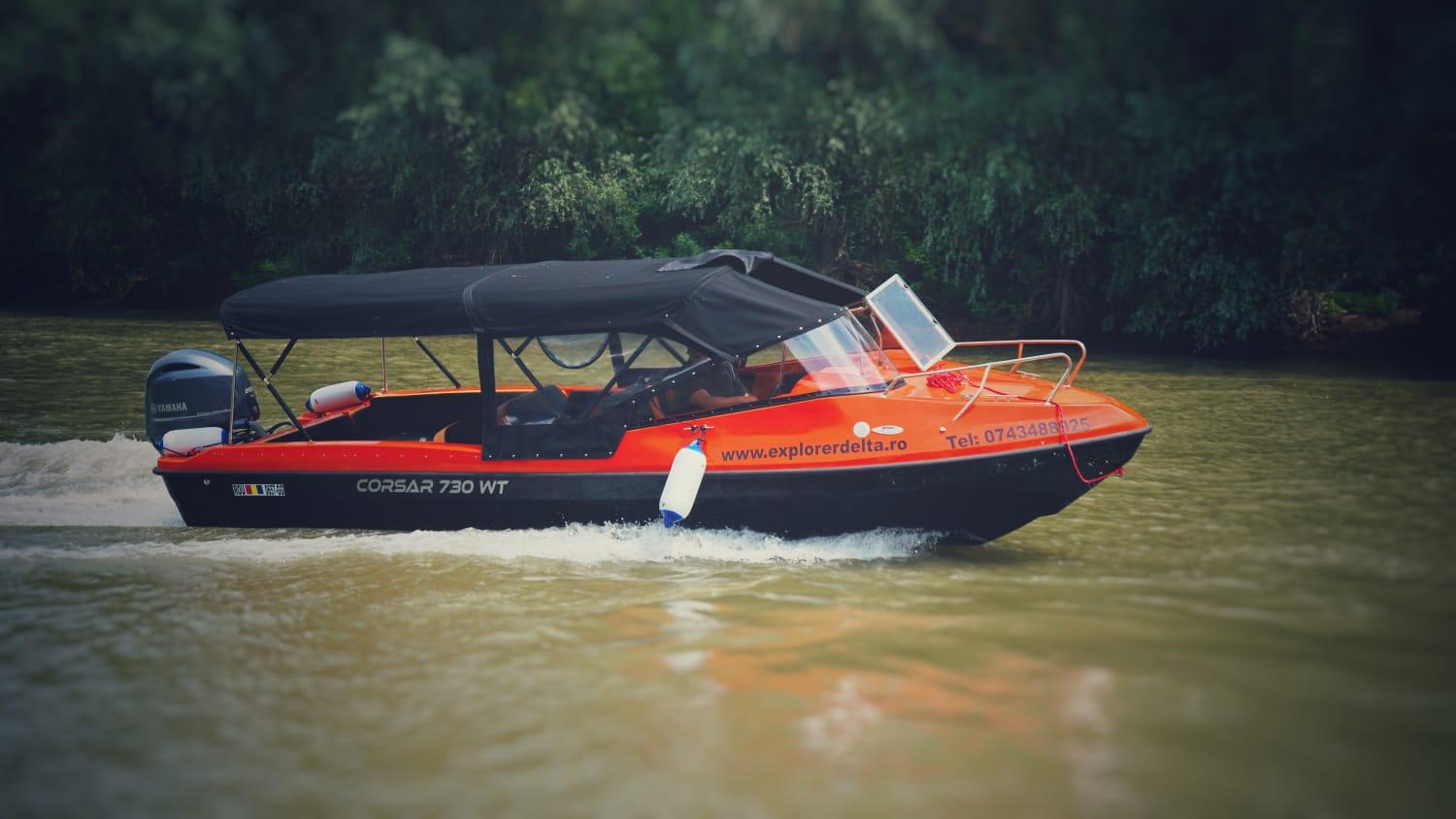 Tulcea: Donaudelta-Eco-Bootstour mit Caraorman-Wald
