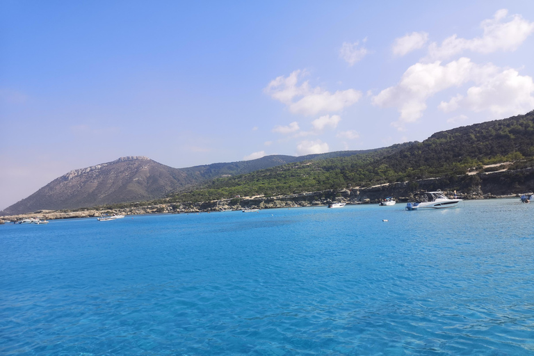 Blue Lagoon Latchi, coach transfer and boat trip