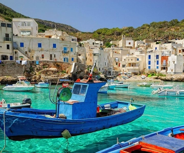 Desde el centro de Palermo Favignana y Levanzo Tour en barco