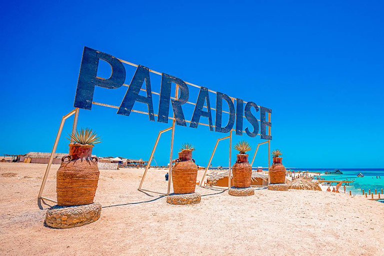 Hurghada: Paradiesinsel mit Schnorcheln &amp; Halb-U-Boot fahrenParadiesinsel ohne Option Semi-U-Boot