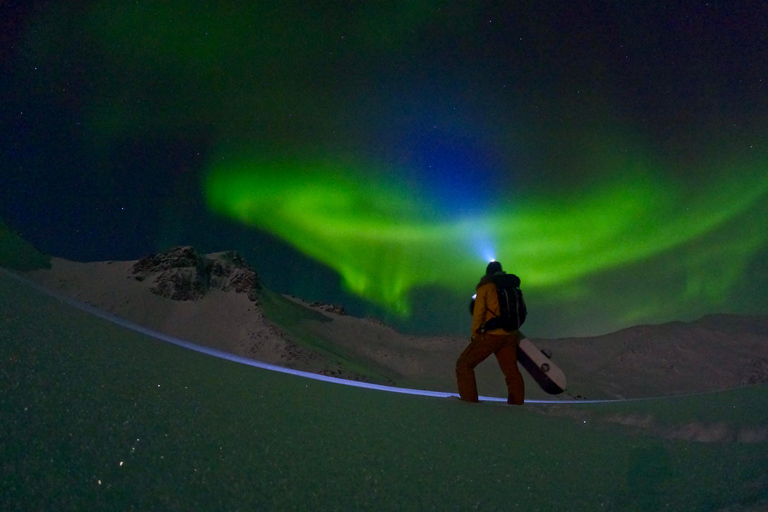 Senja: Northern Lights Snowshoe Hike with Guide & Snacks