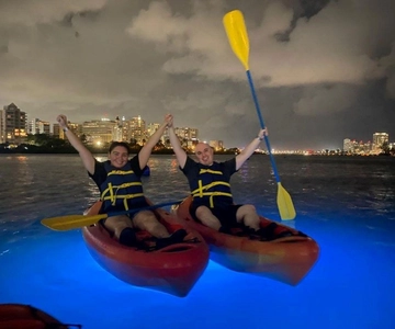 San Juan: LED Night Kayaking Experience at Condado Lagoon