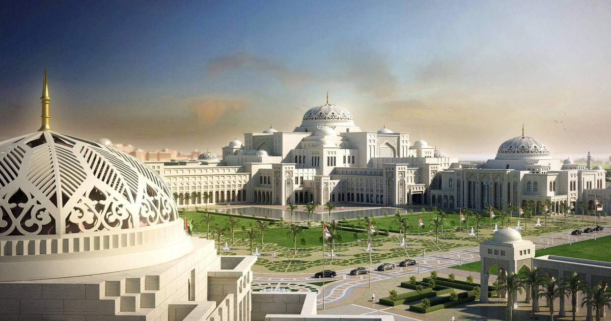 Von Dubai aus Abu Dhabi Sheikh Zayed Moschee & Qasr Al Watan