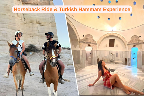 Cappadocia Horseback Ride & Turkish Hammam Relaxation Combo 2 Hours Daytime Horse Riding & Keyf-i Sultan Hamam Package