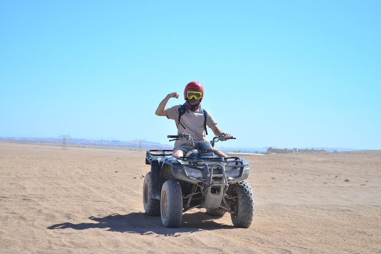 Hurghada: Tent Village Camp ATV Ride, Camel, BBQ Dinner Show Tent Village Camp ATV Ride + Dinner&Show (Group Tour)