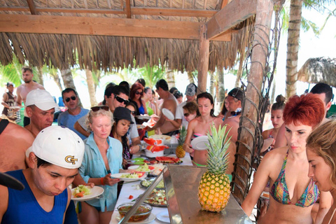 From Punta Cana: Saona Island Speedboat and Catamaran Tour VIP: All-Inclusive Trip to Saona Island Paradise