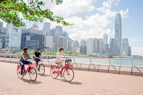 Victoria Harbour Shoreline Bike + Street Food Half-day Tour