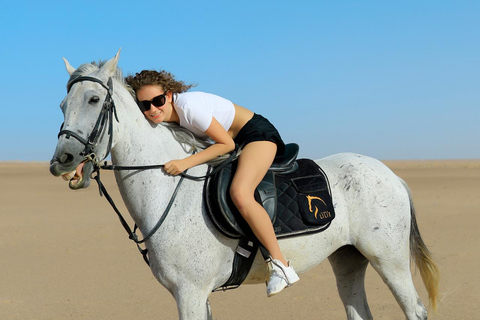 Hurghada: Horse Riding in the Desert & Beach Experience 1 HR Desert Horse Riding Experience without transfer