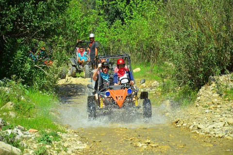 Från Antalya: Rafting Zipline Quad Jeep Tour med lunchRafting Zipline Quad Jeep 4 i 1 Adrenalin Tour med lunch