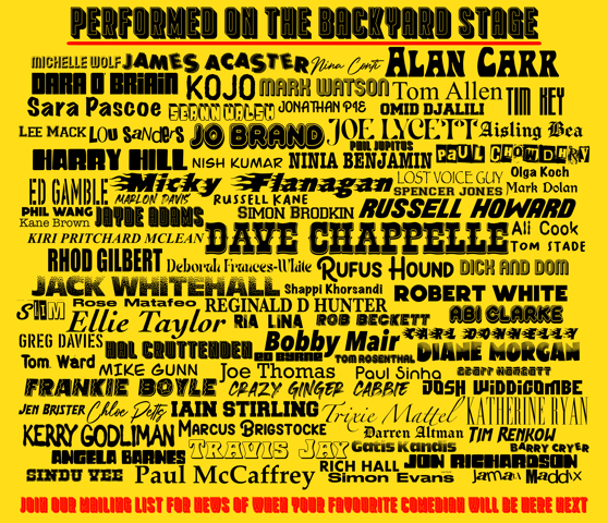 London: Friday Night at The Backyard Comedy Club