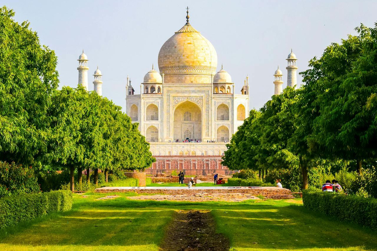 Desde Delhi: Tour privado al Taj Mahal y al Fuerte de Agra en cocheTour privado con conductor, coche, tickets de entrada, almuerzo y guía