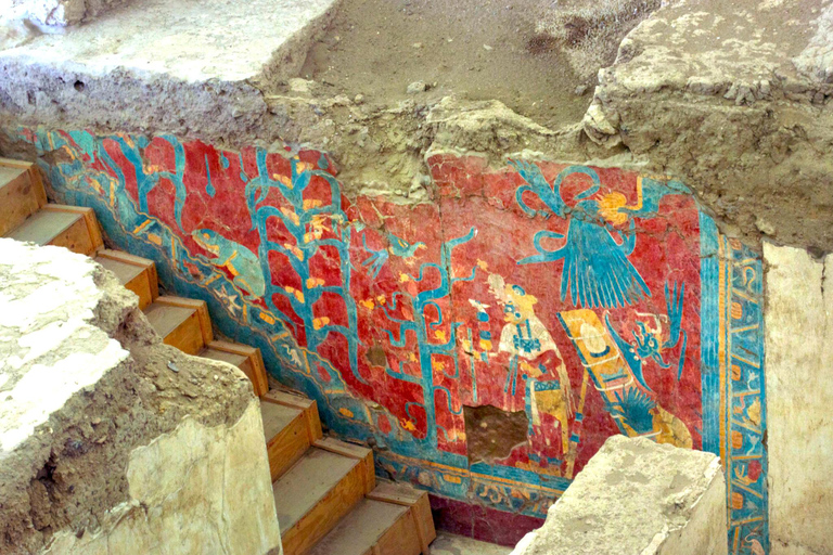 Au départ de Puebla : visite privée sacrée à Cacaxtla et XochitécatlDepuis Puebla : Visite privée sacrée à Cacaxtla et Xochitécatl