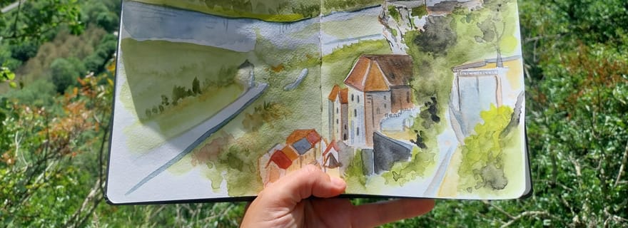 Rocamadour: Travel sketchbook
