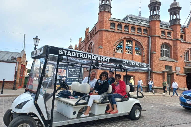 Gdansk : Visite privée de la ville en voiturette électrique et visite guidée en directGdansk : Visite guidée en anglais de la ville en voiturette électrique