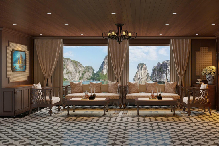 Hanoi: 2-Day Halong & Bai Tu Long Bay 5-Star Cruise, Balcony Halong: 2-Day Halong& Bai Tu Long 5-Star Cruise with balcony