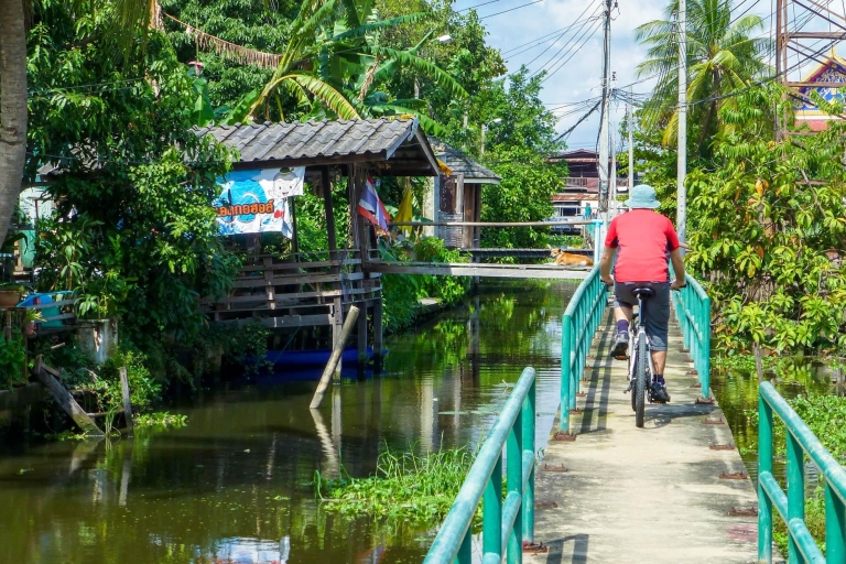 Bangkok : visite gastronomique d'une demi-journée à vélo avec déjeunerVisite privée avec point de rencontre