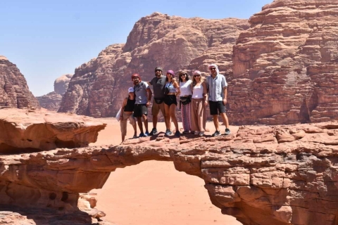 WADI RUM: HALF DAY JEEP TOUR in the morning or sunset HALF DAY JEEP TOUR with lunch